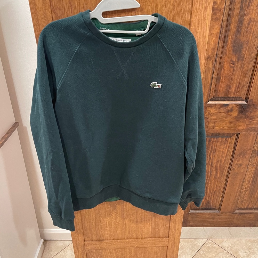 Lacoste women’s Dark Green Crewneck Sweater